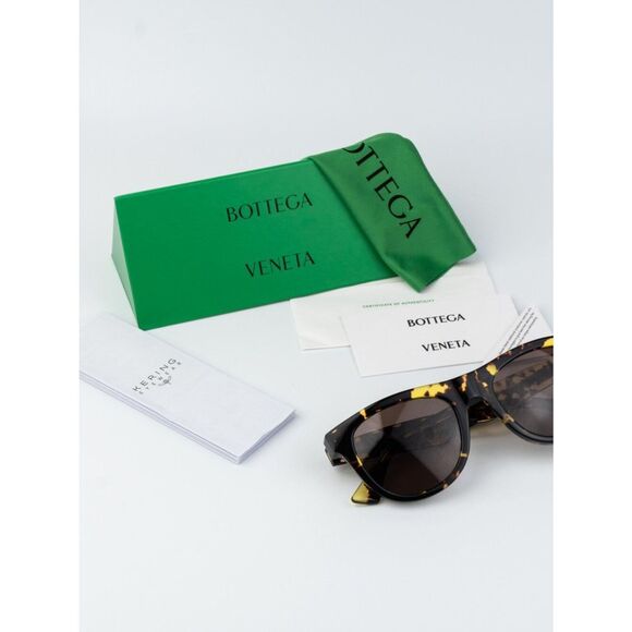 Bottega Veneta Women Sunglasses Havana Brown Square BV1001S 002 BRAND NEW main image 6